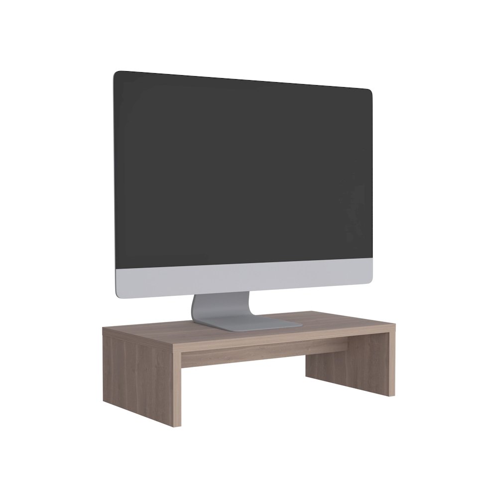 Elim Desk with 1 Shelf, White Oak. Picture 2