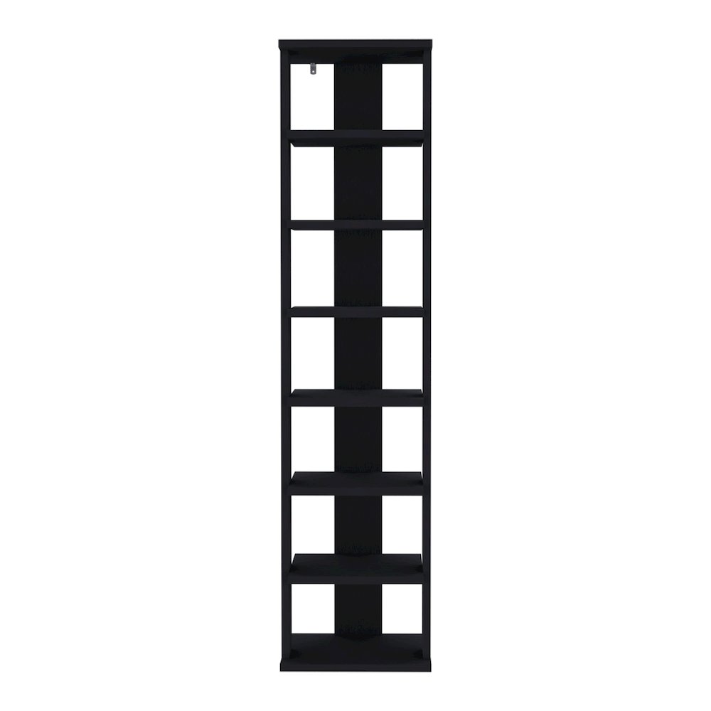 Glacier Shoe Rack, 7 Shelves, Black. Picture 1