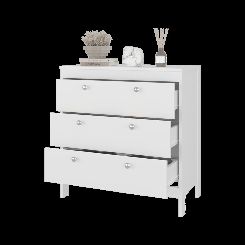 Libby Dresser, 3 Drawers, White. Picture 8