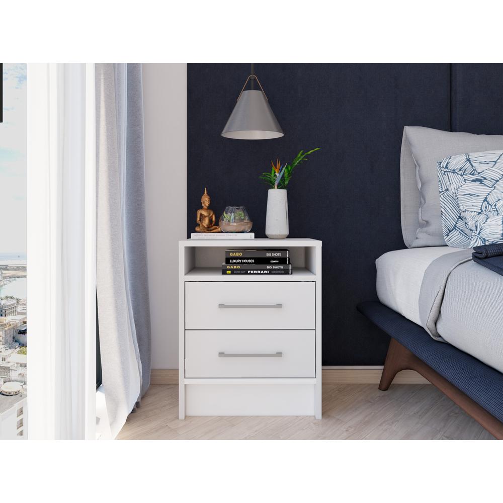 Leyva Nightstand White. Picture 6