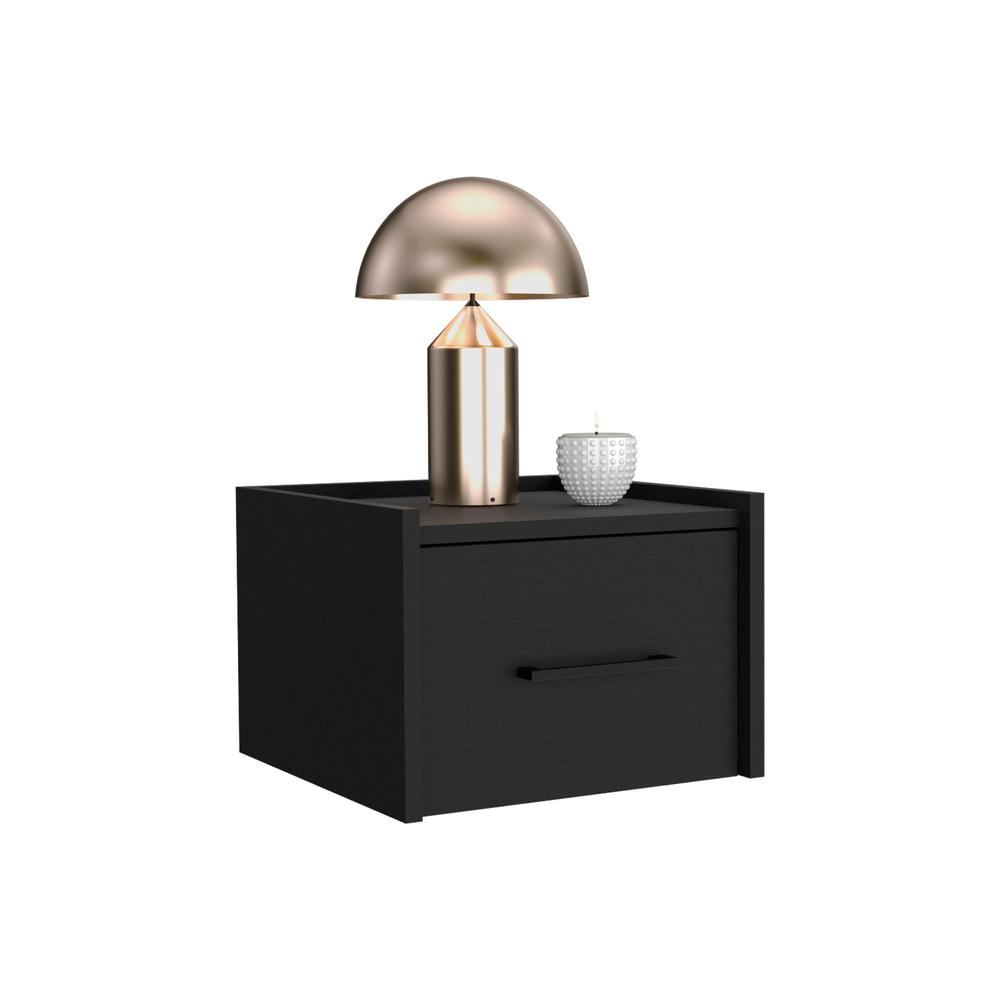 Floating Nightstand, Space-Saving Design with Handy Drawer and Surface. Picture 4