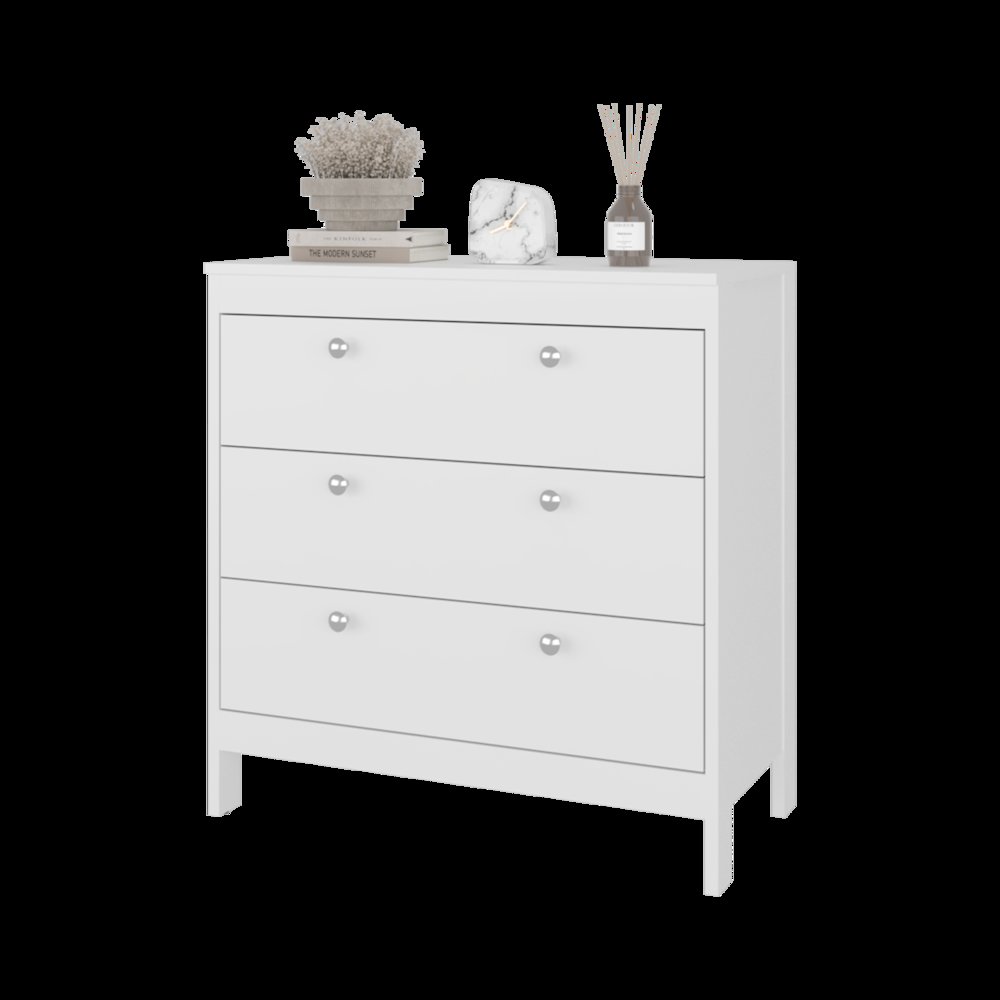 Libby Dresser, 3 Drawers, White. Picture 7