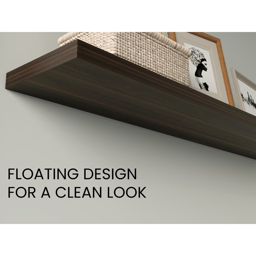 Belville Shelves, 2 Shelves, Dark Walnut. Picture 6