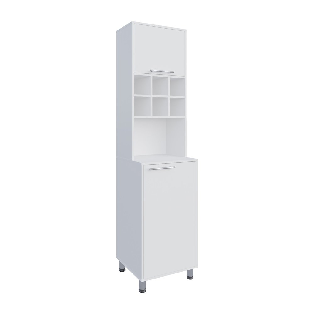 Ashford Kitchen Pantry, 2 Doors, 4 Legs, 6 Shelves, White. Picture 6
