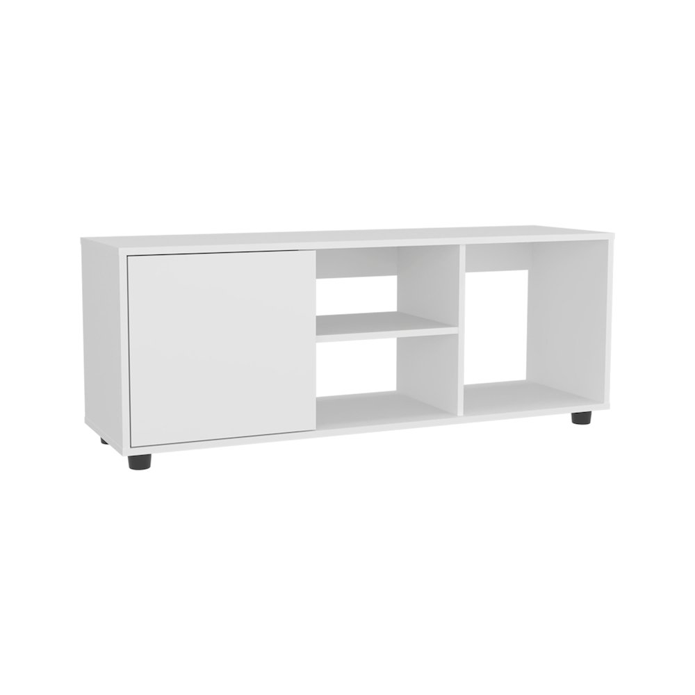 Penndel Tv Stand, 1 Door, 4 Shelves, 55" TV Capacity, Black Wengue. Picture 4