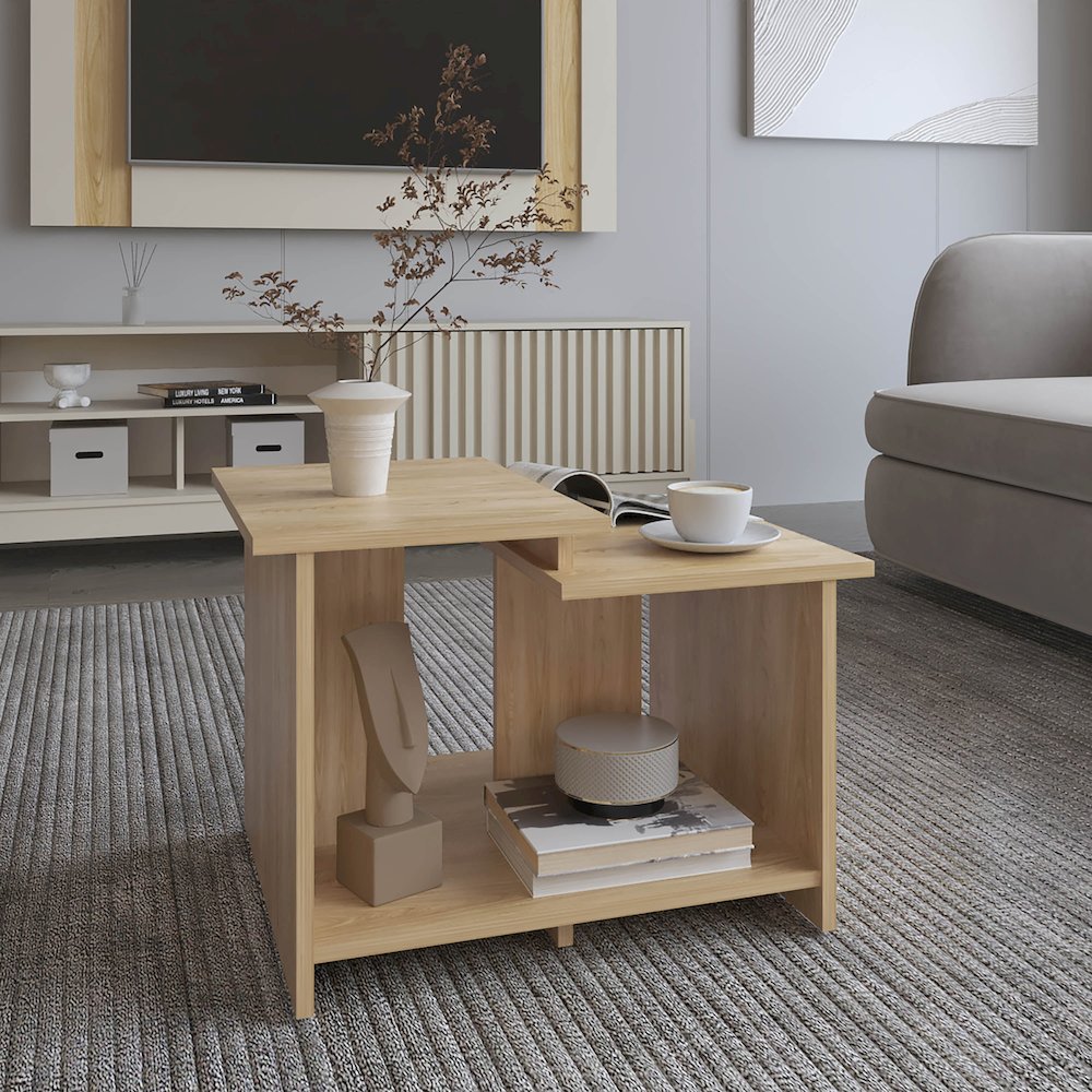 Hesston Coffee Table, Natural Oak. Picture 5