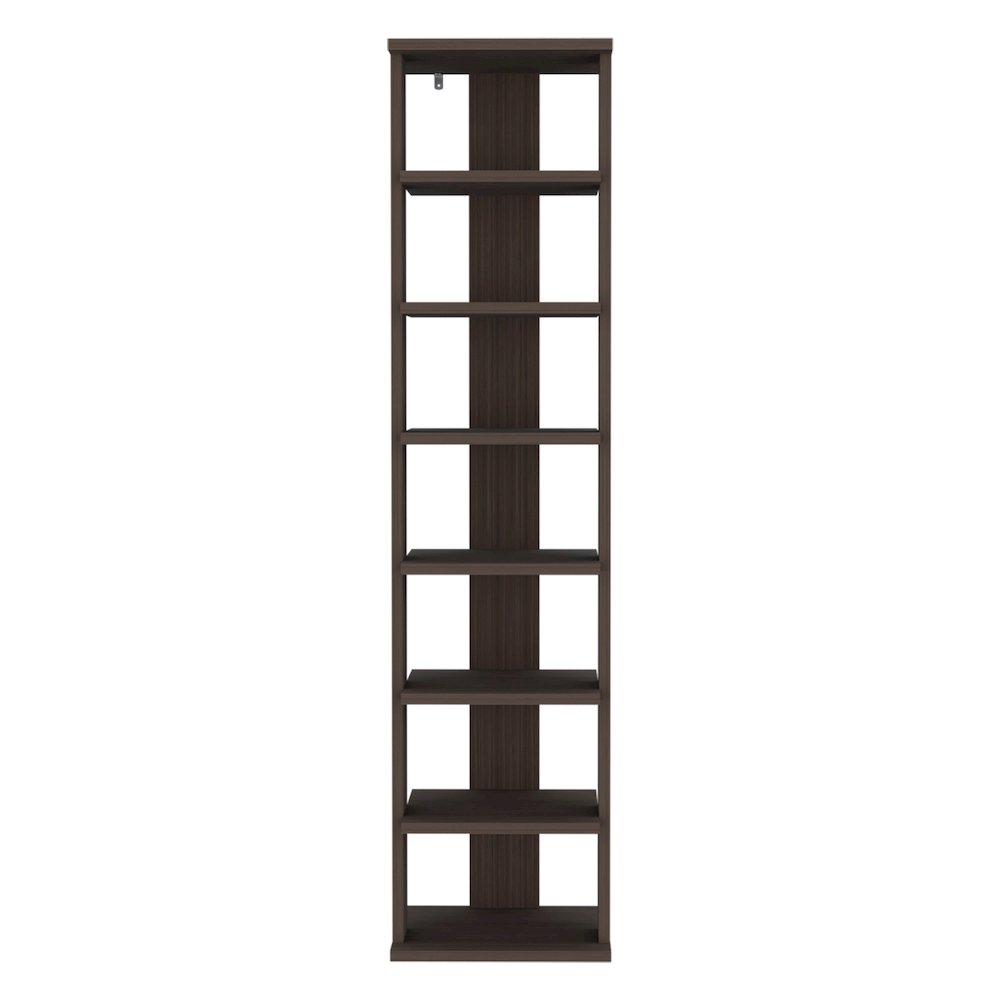 Glacier Shoe Rack, 7 Shelves, Gray Walnut. Picture 1