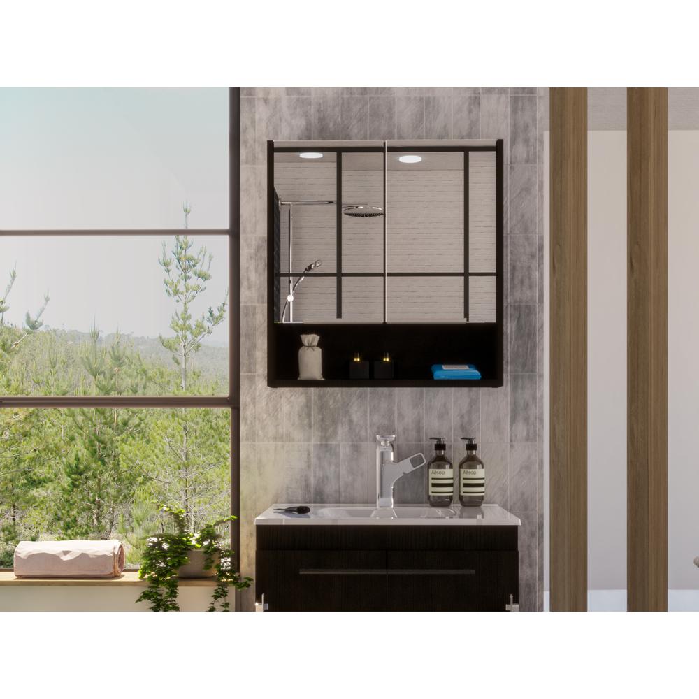 Tatacoa Mirror Cabinet Black Wengue. Picture 7