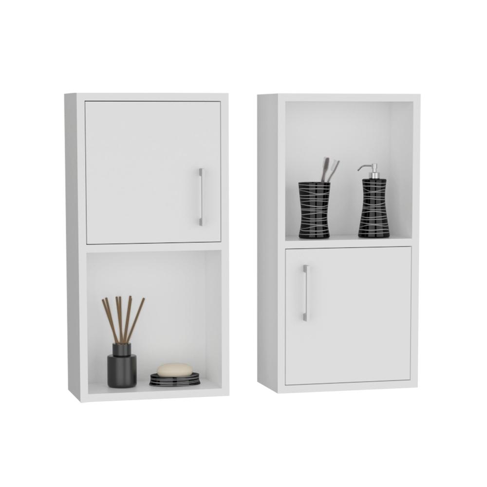 Eak 24" H 2 Pcs Wall Mounted Bathroom Medicine Cabinet. Picture 4