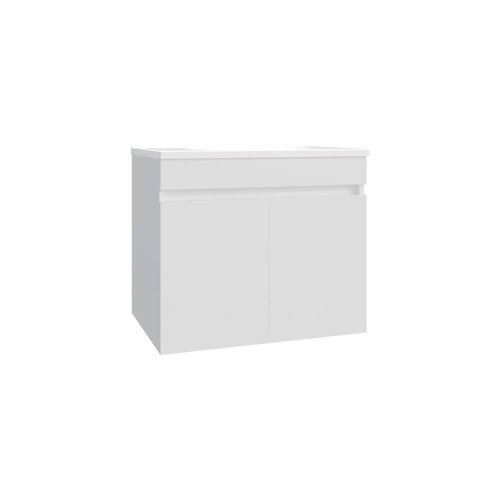 Tarentum Bathroom Vanity, 2 Doors, 2 Shelves, White. Picture 1