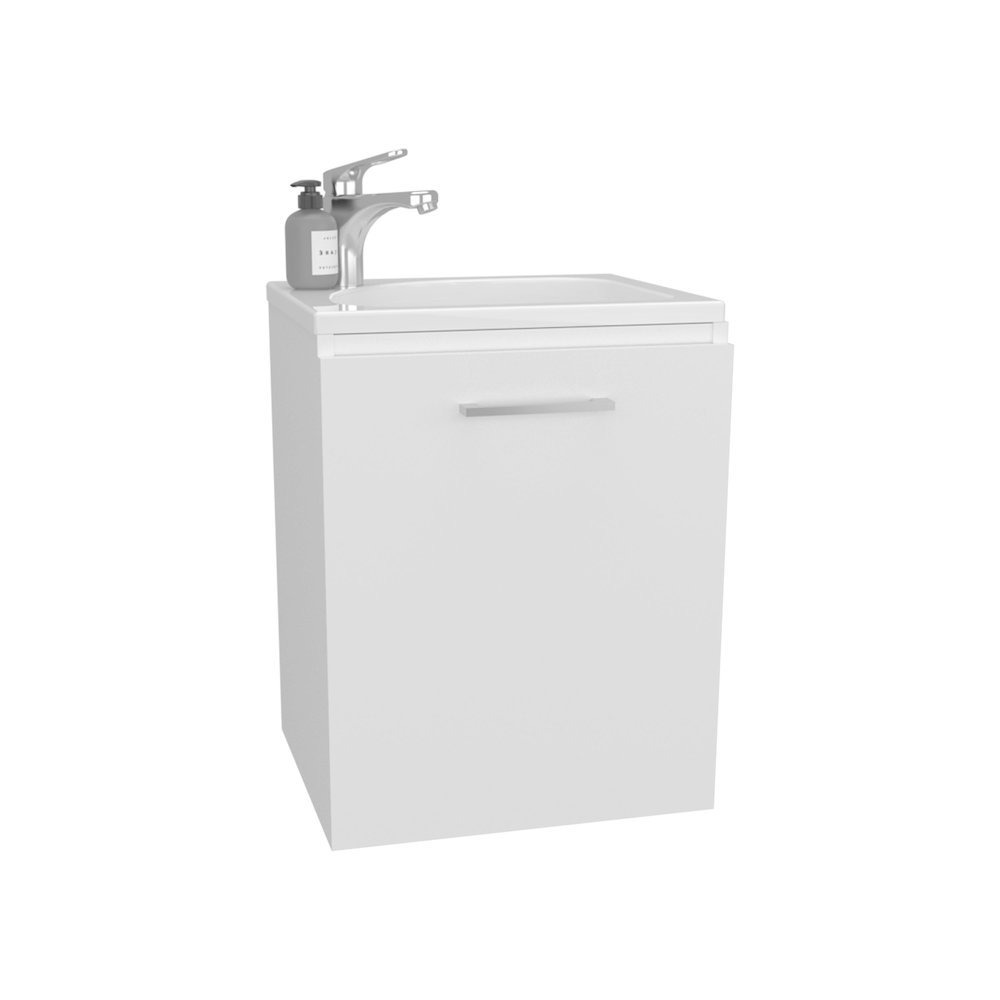 Bothell Bathroom Vanity, 1 Door, White. Picture 3