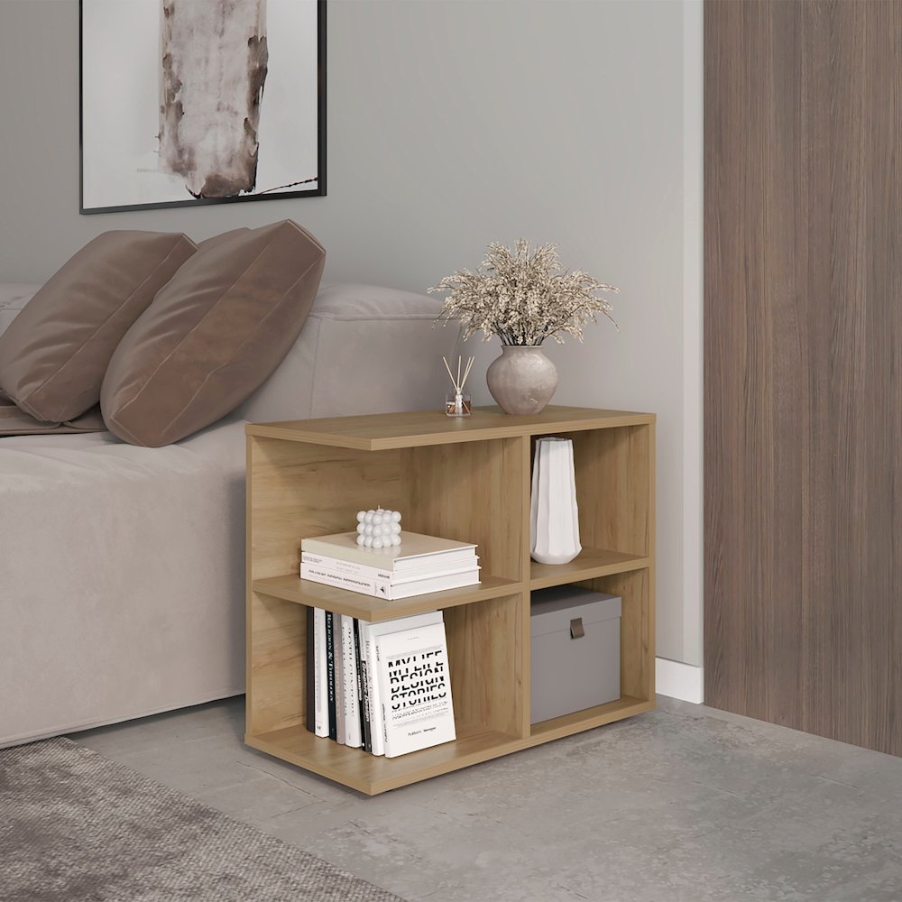 Orchards Console Sideboard, 4 Shelves, Natural Oak. Picture 3