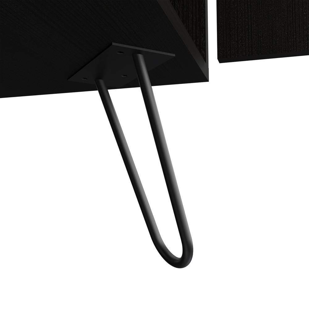 Zamna H Bar Cabinet-Black Wengue. Picture 7