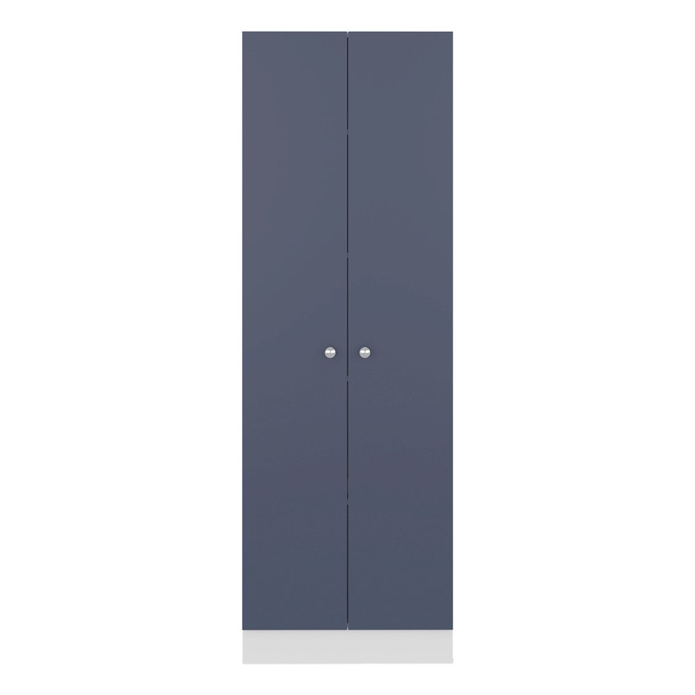 Lexa Pantry Cabinet, 2 Doors, 5 Shelves, Alby Blue / White. Picture 1