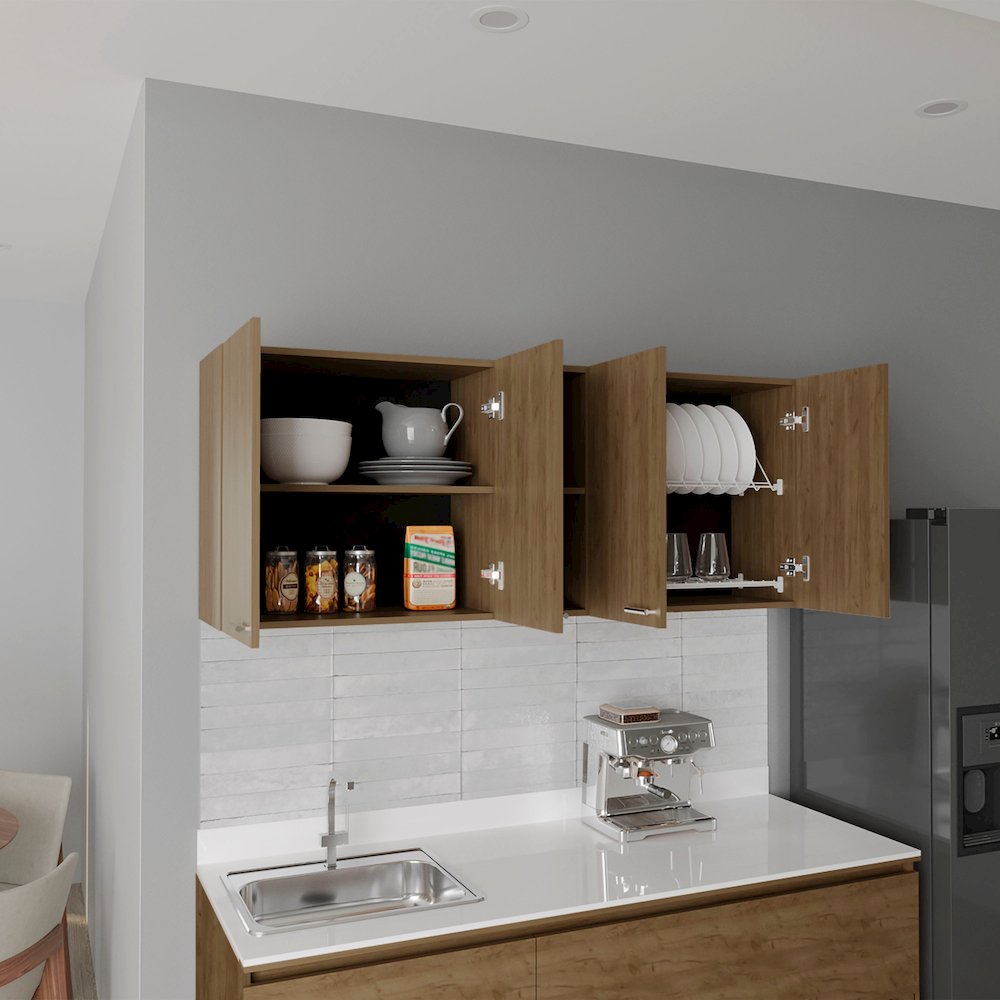 150 Wall Double Door Cabinet,Two External Shelves, Two Interior Shelves. Picture 7