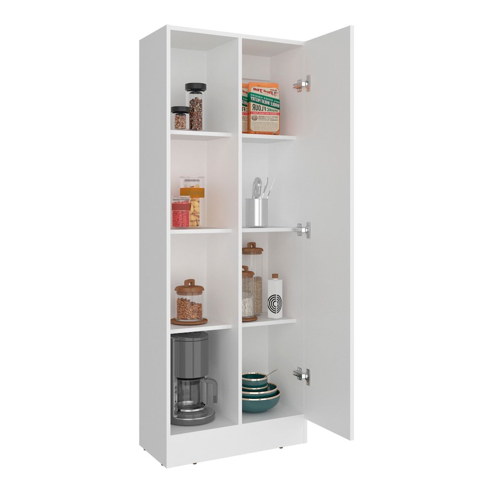 Flovilla Multistorage Cabinet with Shelves And Door for Storage, White. Picture 7