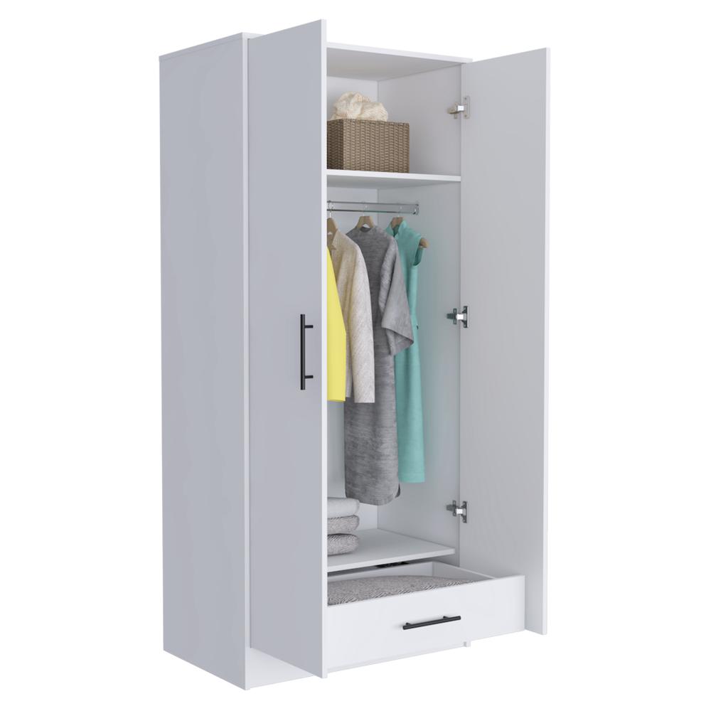 Darwin 180 Armoire - White. Picture 3