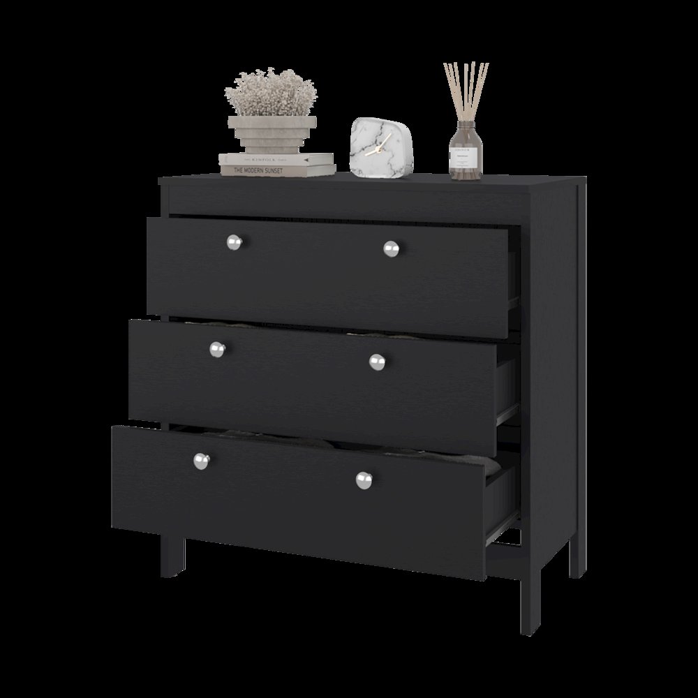 Libby Dresser, 3 Drawers, Black Wengue. Picture 8