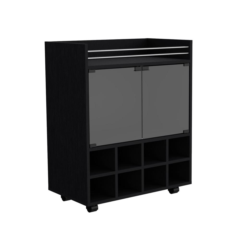 Nightstand, Wall Mounted with Single Drawer and 2-Tier Shelf, Light Gray. Picture 1