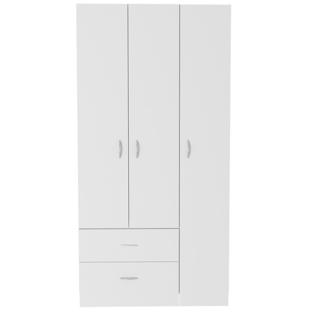 Bosko 3 Door Armoire White. Picture 2