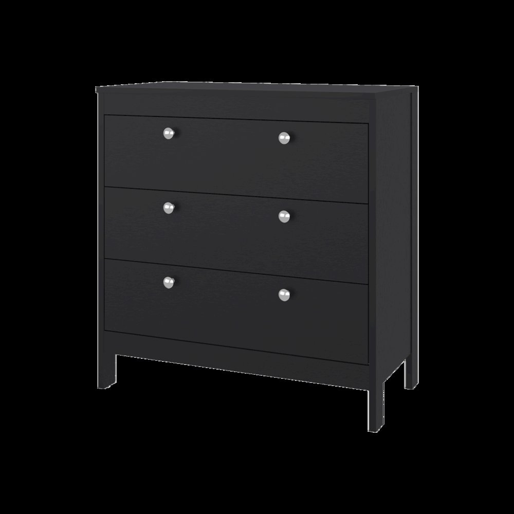 Libby Dresser, 3 Drawers, Black Wengue. Picture 7