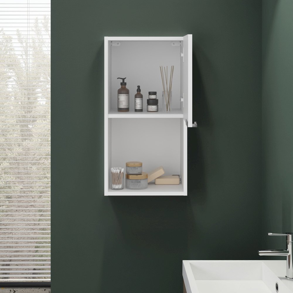 Roxbury Medicine Cabinet, 1 Door, 2 Shelves, White. Picture 4