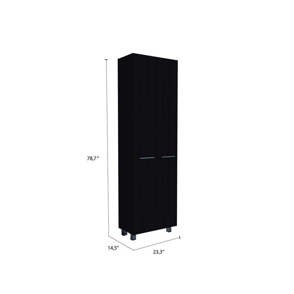 Tunez Pantry Cabinet White (2C) Blanco. Picture 2