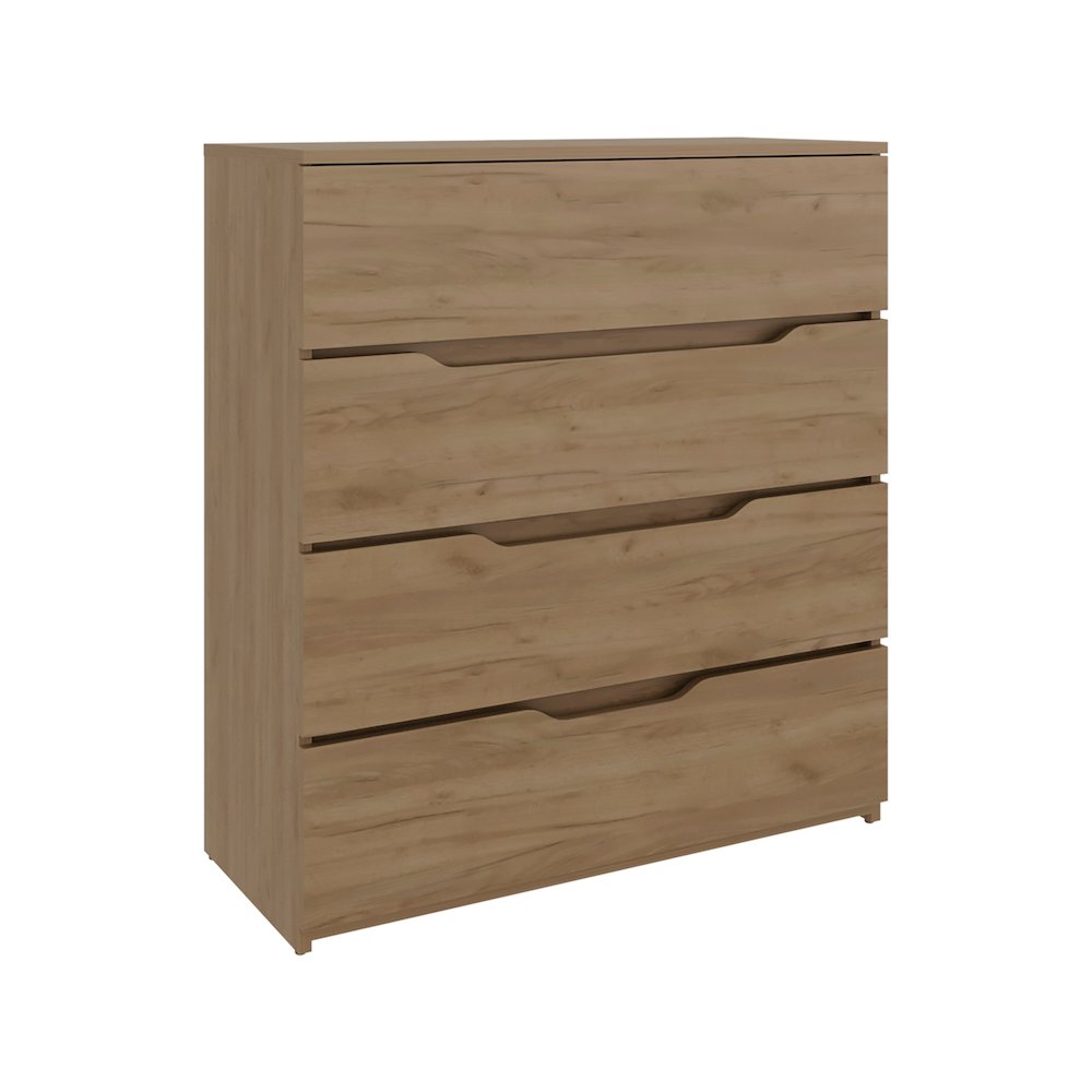 Aralia Drawer Dresser, Four Drawers, Superior Top, Natural Oak. Picture 3
