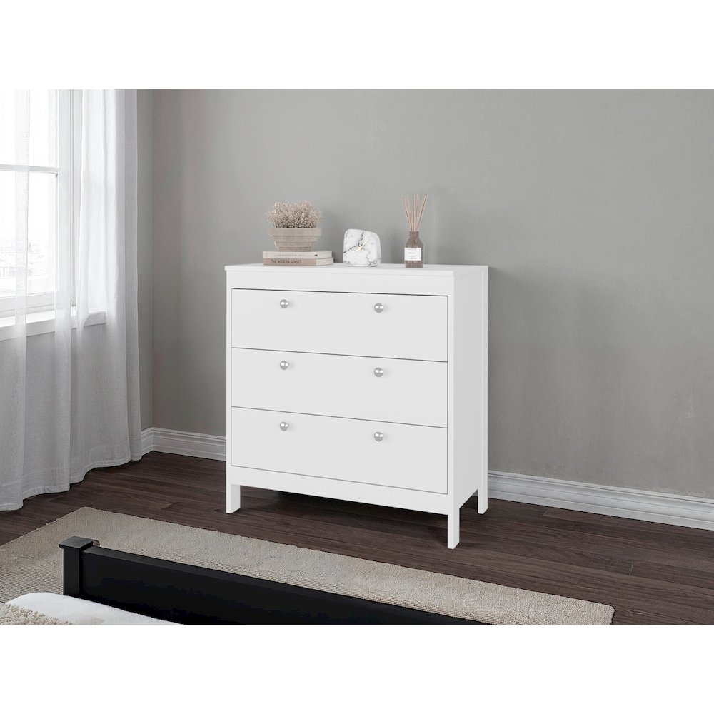 Libby Dresser, 3 Drawers, White. Picture 1