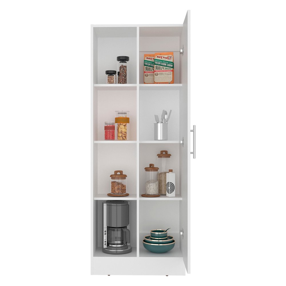 Flovilla Multistorage Cabinet with Shelves And Door for Storage, White. Picture 4