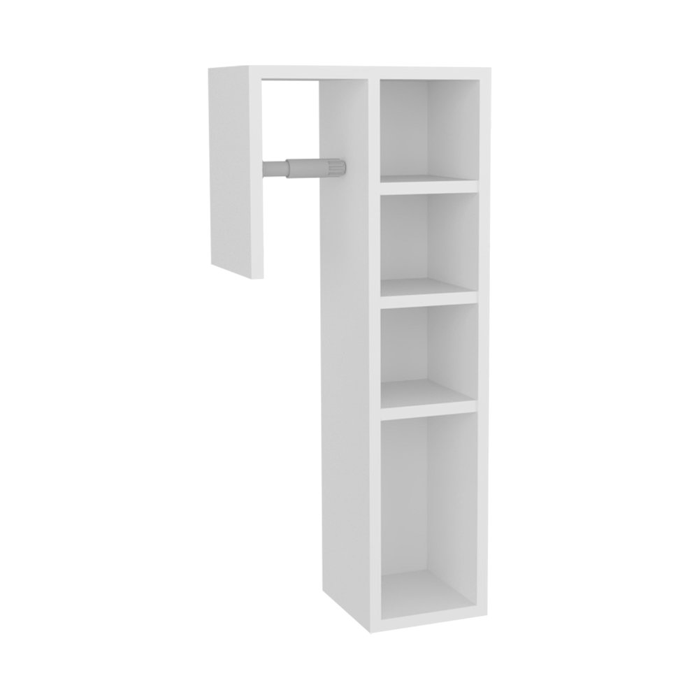 Delco Storage Cabinet, 4 Shelves, White. Picture 3