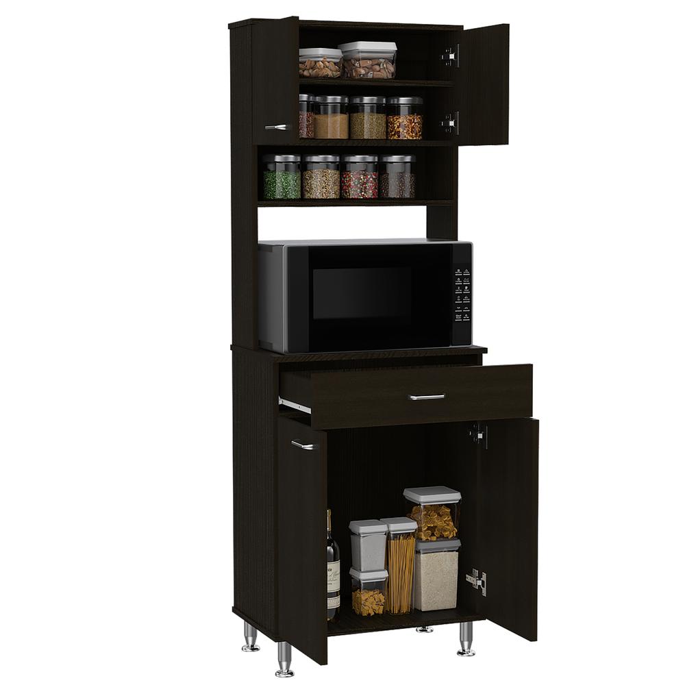 Helis 60 Kitchen Pantry Black Wengue. Picture 2