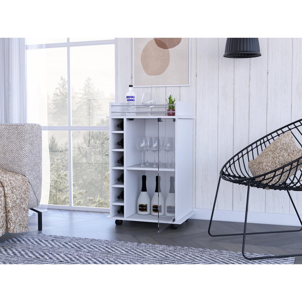 Huali Bar Cart White. Picture 5