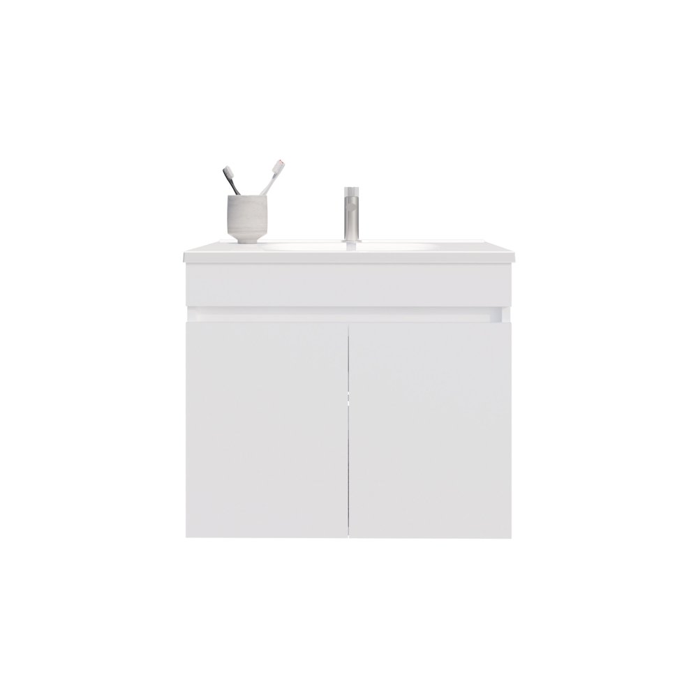 Tarentum Bathroom Vanity, 2 Doors, 2 Shelves, White. Picture 6