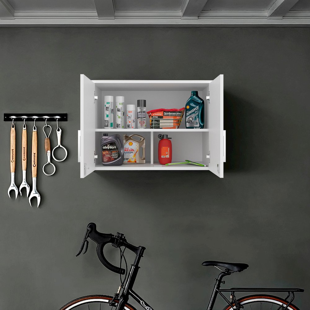 Danbury Storage Cabinet-Wall Cabinet, White. Picture 2
