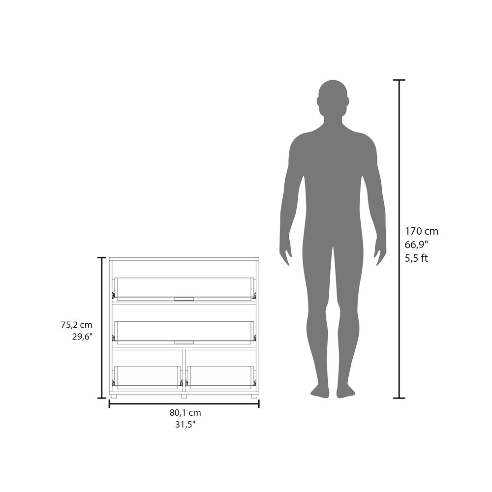 Goshen Dresser, 4 Drawers, 4 Legs, White. Picture 8