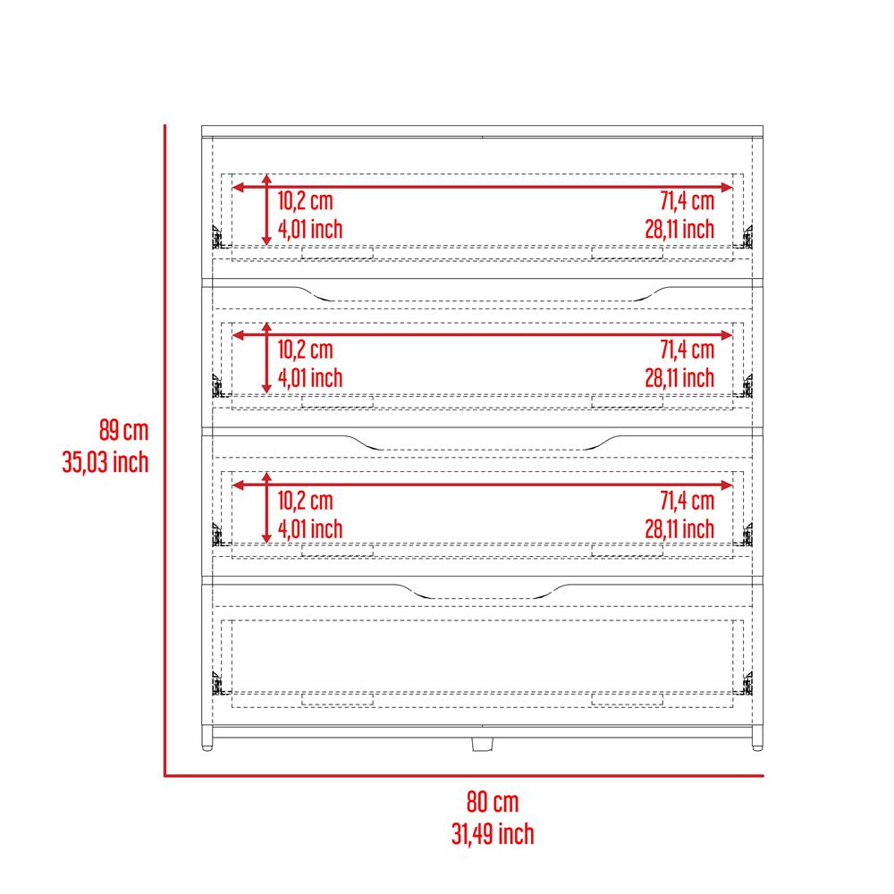 Myra 3 Piece Bedroom Set, Aralia Drawer Dresser, 2 Omaha Nightstands. Picture 9