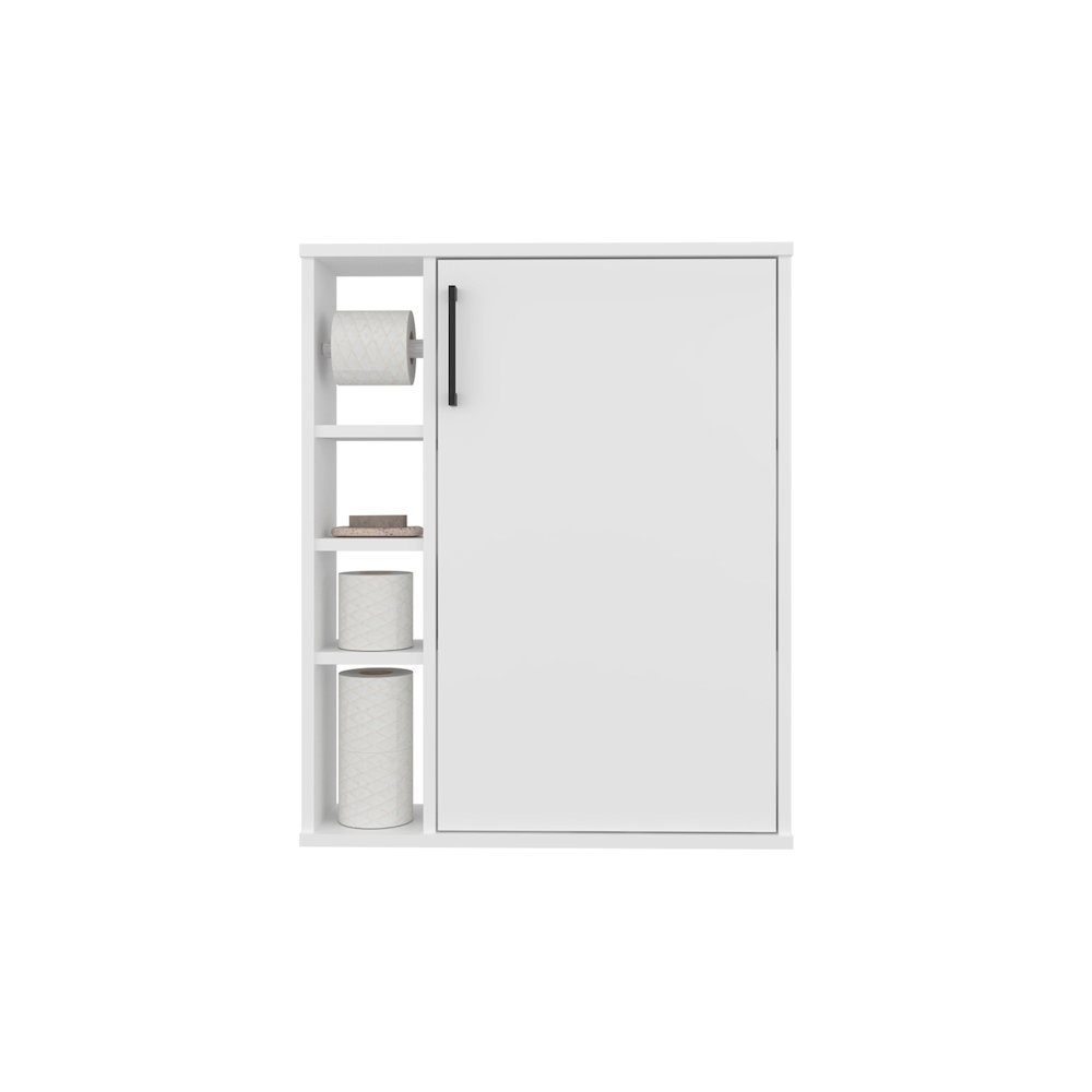 Clayton Medicine Cabinet, 1 Door, 7 Shelves, White. Picture 3