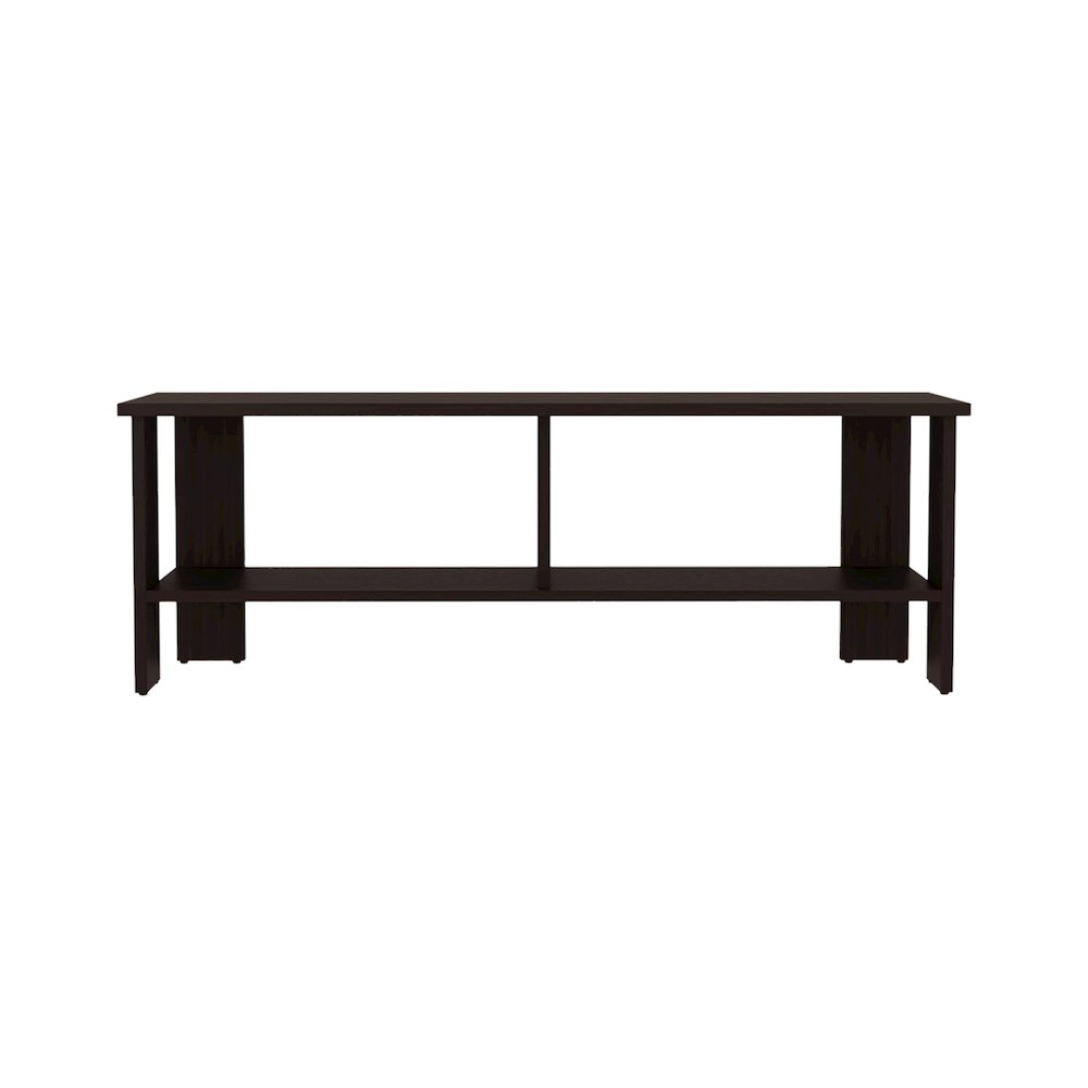 Alderton TV Stand, 2 Shelves, Dark Oak. Picture 6