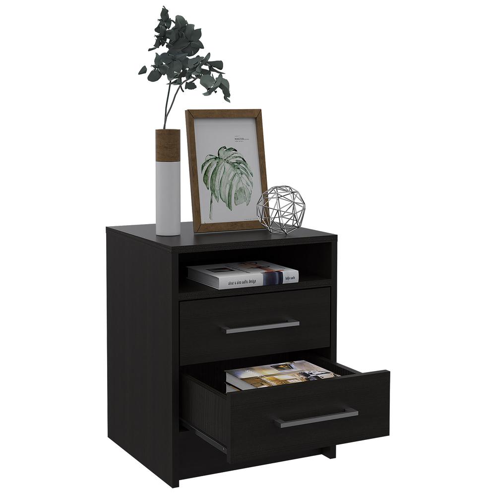 Leyva Nightstand Black Wengue. Picture 3