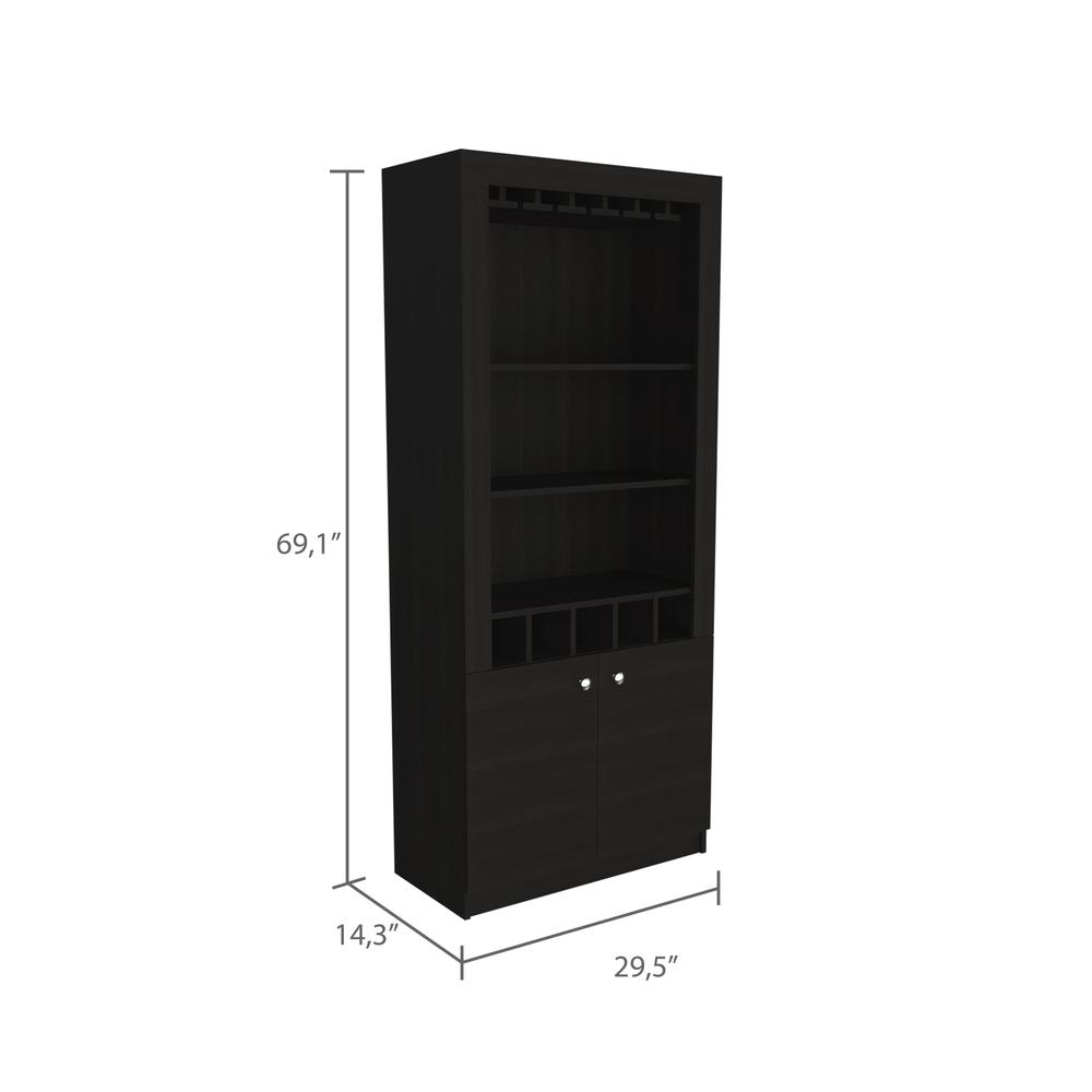Dakota Bar Cabinet - Black. Picture 3
