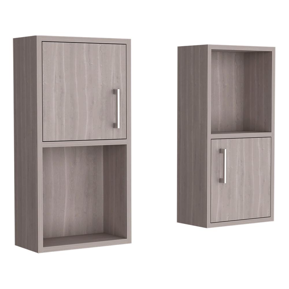 Eak 24" H 2 Pcs Wall Mounted Bathroom Medicine Cabinet. Picture 1