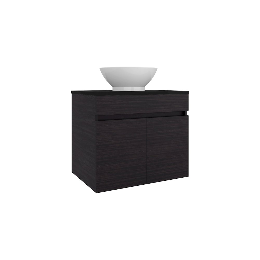 Capac Bathroom Vanity, 2 Doors, Black Wengue. Picture 4