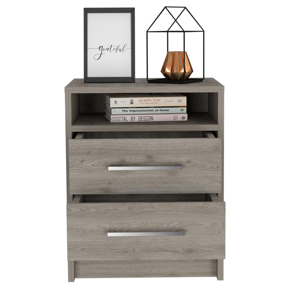 Leyva Night Stand Light Gray. Picture 4
