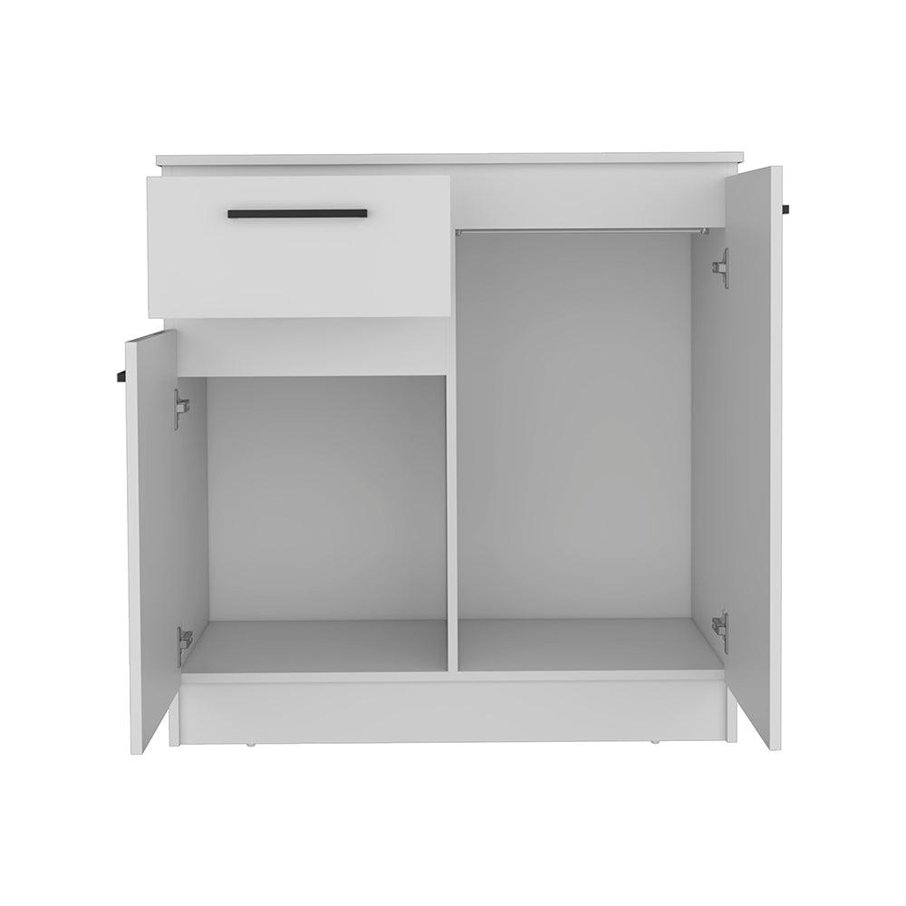 Orleans Dresser with 2-Door and Single Drawer, White. Picture 1