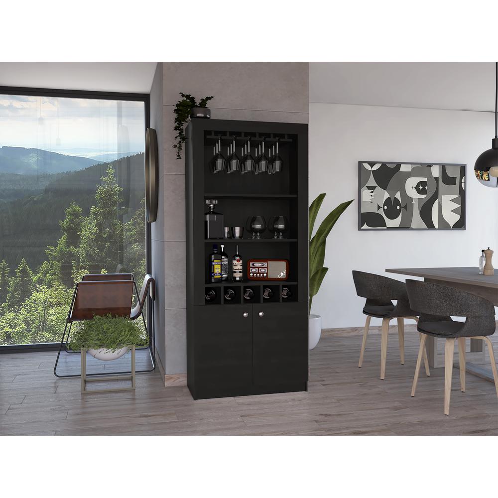 Dakota Bar Cabinet - Black. Picture 5