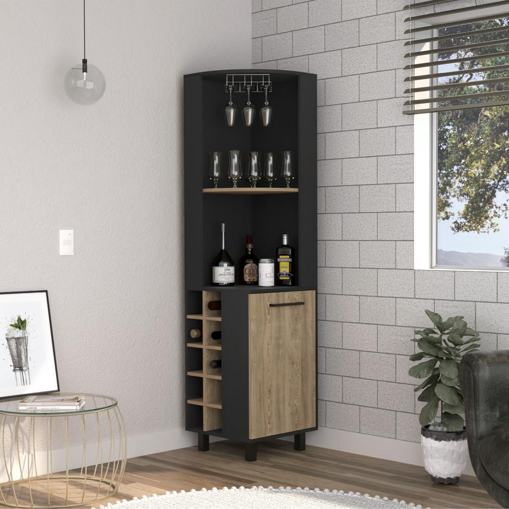 DEPOT E-SHOP Morocco Corner Bar Cabinet. Picture 5