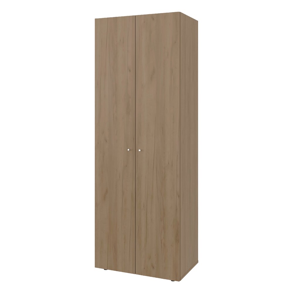Ghent Armoire, 2 Doors, 4 Shelves, Natural Oak  / White. Picture 2