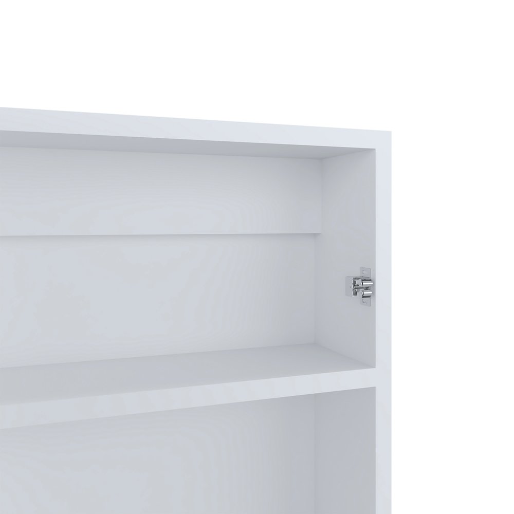 Kiana Medicine Cabinet, 1 Door, 3 Shelves, 25.70" H, 1 Mirror, White. Picture 5