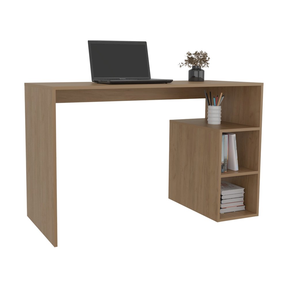Benson Desk, 3 Shelves, Light Pine. Picture 4